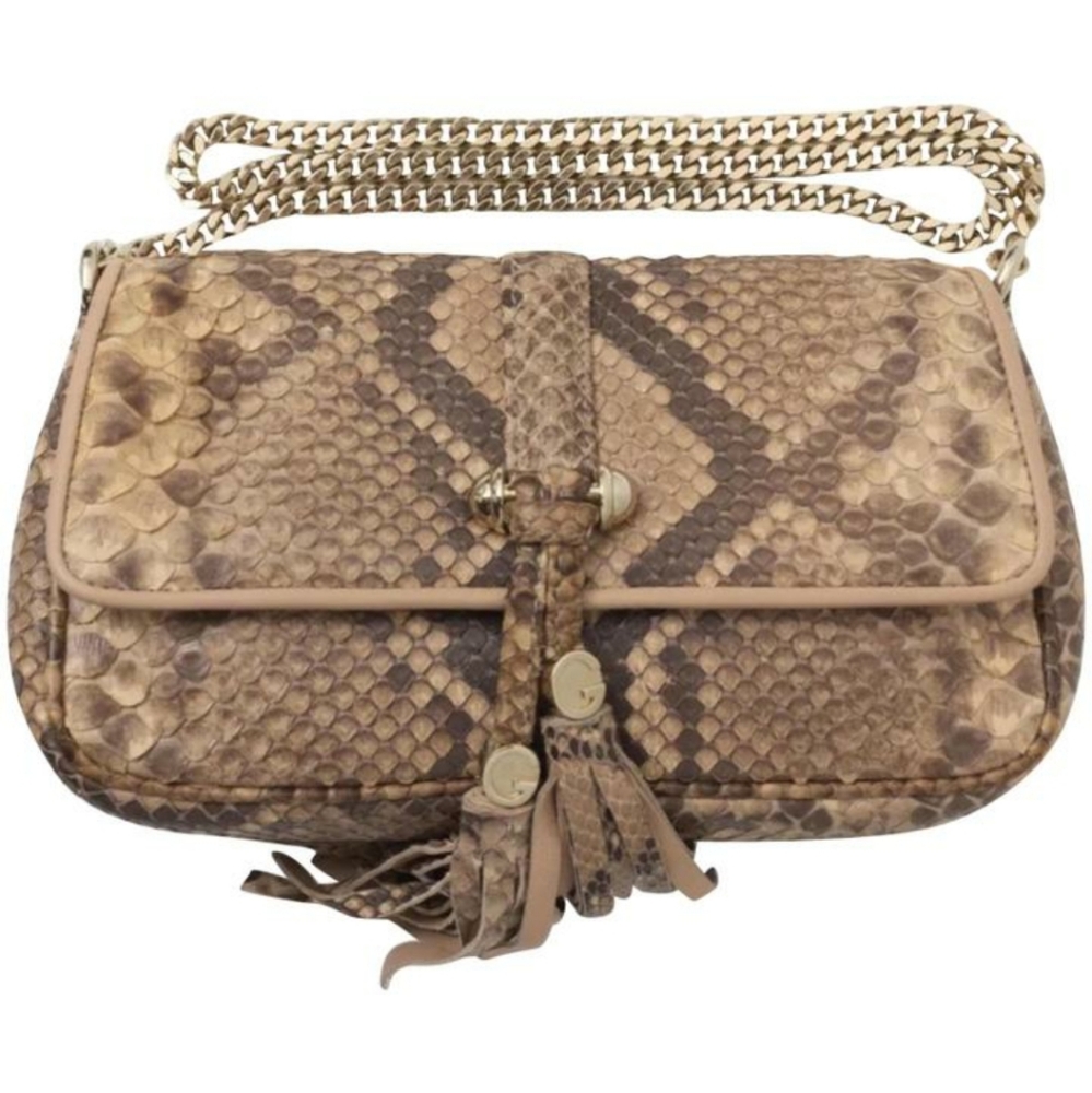 Gucci Marrakech Python Chain Shoulder Bag - image 1